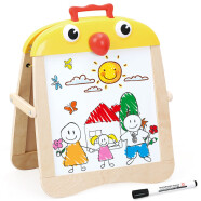 特宝儿 小鸡双面画板 便携式儿童玩具黑板儿童节礼物男孩女孩宝宝绘画工具 早教2-3-6岁画画益智玩具