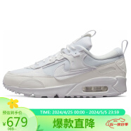 耐克NIKE休闲鞋女气垫AIR MAX 90 FUTURA运动鞋DM9922-101白36.5