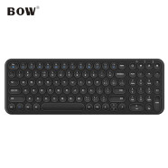 航世（BOW）HW098SC-2 无线键盘 超薄便携键盘 笔记本电脑通用 家用办公  黑色