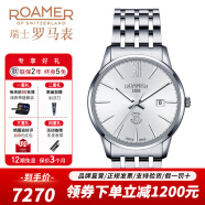 roamer瑞士罗马表纤薄系列ETA2892机芯原装进口全自动机械手表 男士腕表 112609 41 13 10