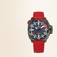 摩纹（Marvin）瑞士手表全自动机械表户外潜水夜光腕表探潜者系列送男友礼物 20ATM红色 M126.24.48.99.1