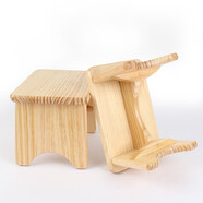 爱派森实木小板凳家用宝宝椅子成人木板凳跳舞凳子换鞋凳垫脚矮凳 清漆松木圆角凳20高 长28宽18高2