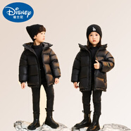 迪士尼（Disney）新款儿童羽绒服黑金标亲子装男女童加厚冬装保暖外套中大童棉袄 黑色 160 cm身高145-155CM