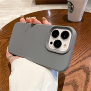领待 适用于苹果16ProMax手机壳真液态硅胶iPhone15pro保护套新款纯色感全包防摔男女款情侣通用14pro 【石墨灰】真液态硅胶*不发黄*不变色 iPhone 15 Pro Max