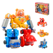 庄臣熊出没变形玩具飞船太空车合体机器人男女孩礼物熊熊乐园太空系列三只套装儿童情人节礼物六一儿童节礼物