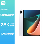 小米平板5 Pro xiaomi 11英寸2.5K高清120Hz 骁龙870 8+256GB 67W快充杜比影音办公网课平板电脑白色