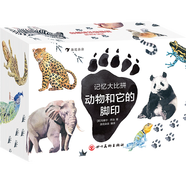 动物和它的脚印 记忆大比拼系列2 儿童益智游戏专注力观察力训练彩色插图卡牌博物科普自然书籍3-6岁