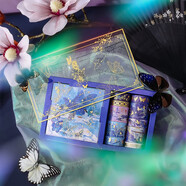 烫金手帐和纸胶带礼盒套装中国风复古典人物可爱卡通贴纸彩色印花手账素材少女心思多彩装饰贴画创意礼物 烫金胶带贴纸-庄周梦蝶