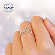 MyMiss银戒指女食指开口指环十二生肖戒子银饰品生日新年礼物送女友老婆 猴