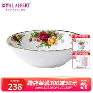 ROYAL ALBERT 英国皇家阿尔伯特老镇玫瑰骨瓷餐具欧式轻奢餐盘复古 麦片碗