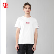 海一家质感字母绣花短T2023夏季新款舒适透气休闲短袖T恤 米白（净色）P0 165/84A/S