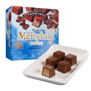 明治（Meiji） Meiji日本明治巧克力雪吻巧克力牛奶巧克力夹心草莓味可可脂巧克力盒装喜糖礼盒 雪吻咖啡味62g