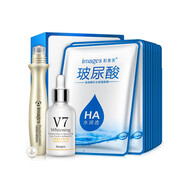 形象美（images）玻尿酸面膜补水保湿淡化舒缓肌肤控油清洁免洗面膜教师男女士 面膜+眼霜+精华液