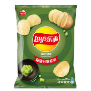 乐事（Lay's）薯片 休闲零食 清新芥香味 135克