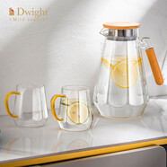 德韦特（DWIGHT）高档轻奢大容量冷水壶家用耐高温玻璃凉水杯子加厚泡茶壶水具套装