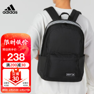 阿迪达斯 （adidas）双肩包男士运动背包电脑包大容量旅行包学生书包通勤训练包 黑色