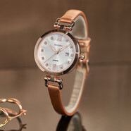 卡西欧（CASIO）【礼物】手表SHEEN系列休闲时尚女表镶嵌水晶粉金手镯式腕表 SHE-4536PGL-7B