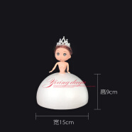 鑫韵家梦泡沫蛋糕胚模型芭比娃娃公主假体胚翻糖奶油裱花练习模具8寸 图左款6寸半圆形芭比裙随机送人