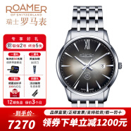 roamer瑞士罗马表纤薄系列ETA2892机芯原装进口全自动机械手表 男士腕表 112609 41 53 10