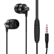 voqo 有线耳机圆孔手机3.5mm接口 适用于 黑色子弹头 OPPO A57/A56/A55/A55s/A53