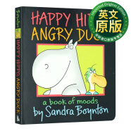 开心的河马 生气的鸭子 英文原版 Happy Hippo Angry Duck 情绪管理早教绘本 儿童英语启蒙纸板书 睡前故事图画书 英文版进口书籍 Sandra Boynton