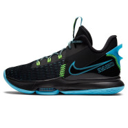 耐克（NIKE）男鞋运动鞋LEBRON WITNESS气垫缓震实战篮球鞋 CQ9381-004/詹姆斯5代 黑蓝 40