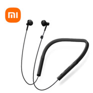 小米（MI）项圈耳机青春版 颈挂耳机 运动耳机 手机耳机 蓝牙耳机 无线耳机 黑色