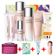 法兰琳卡山茶花鲜活亮采套装补水保湿亮肤滋润化妆品护肤品女 七件套洗+水+乳液+精华+眼霜+BB+30倍防晒