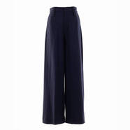 白领女士高腰阔腿裤羊毛宽腿长裤WKY17-1 上青 M (160)