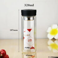 富光健牌致新玻璃杯 黑色 320ml