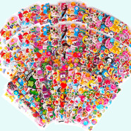 丹米琦【60张不重复】儿童3D卡通立体泡棉贴纸泡泡贴幼儿园奖励贴画玩具