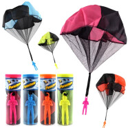 爸爸妈妈手抛降落伞玩具儿童玩具空中飞伞户外玩具儿童手抛降落伞 儿童亲子互动玩具JL1258男孩女孩生日六一儿童节礼物