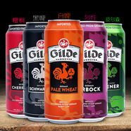 杰尔德德国进口啤酒 杰尔德啤酒 德国Gilde啤酒 杰尔德随机4款 500mL 口味组合 500ml*5听