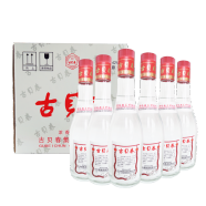 古贝春  白板酒 浓香型白酒   42度  山东地产白酒   475ml*6瓶/箱 42%vol 475mL 6瓶 整箱购买