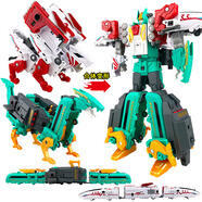 奥迪双钻（AULDEY） 巨神战击队3豪华版合体玩具创击王可动变形机器人金刚儿童礼物 豪华版-龙虎战击王536632