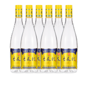 杏花村（xinghuacun）山西汾酒 玻瓶 股份公司出品 光瓶 53度 清香型白酒金标750m *6瓶