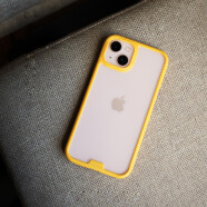 好贴（hoda） 柔石磨砂透明防摔手机壳 适用于苹果iPhone 13系列 黄边【苹果13】6.1英寸