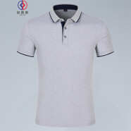 纪凯帝  polo定制t恤工衣团体服定做广告衫文化衫订制工作服印字logo刺绣 花灰 S