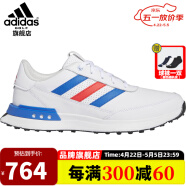 阿迪达斯 （adidas）高尔夫球鞋男士新款时尚轻便透气GOLF运动男鞋轻量缓震BOA系带 IF0300 白色/蓝色/红色 2024新款 39码=6.5