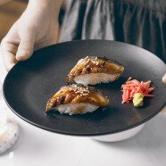 亿嘉（IJARL）日韩欧式陶瓷器牛排盘水果盘西餐盘碟子8英寸餐盘 北欧印象 黑色