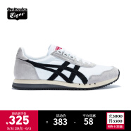 Onitsuka Tiger鬼塚虎男女鞋休闲鞋子透气运动鞋减震慢跑鞋DUALIO D6K3N 白色/黑色  36