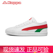KAPPA店铺推荐卡帕中性休闲鞋板鞋-K09W5CC56 漂白/梅红色/蕨绿色-001 37