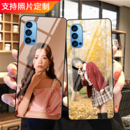 泽锡 OPPOReno6/Reno7/Reno5Pro玻璃手机壳A56全包K9磨砂K10硅胶A93s 个性照片定制/DIY订做/来图定做/任意型号 磨砂软硅胶定制-下单型号图案留言客服