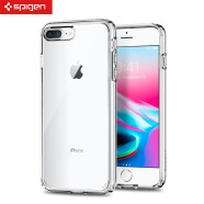 SPIGEN保险杠iPhone87Plus手机壳新SE23代手机壳边框软背盖透明防摔苹果8保护套 iP8/7Plus（5.5英寸） 全透明