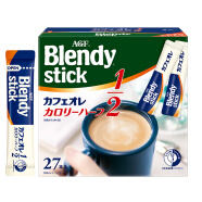 AGF日本原装进口 Blendy拿铁风味欧蕾 低卡路里三合一 5.4g*27支
