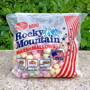 落基山（Rocky Mountain）Marshmallows美国落基山棉花糖雪花酥牛轧糖烧烤料Rocky Mountain 150g迷你彩色fruity