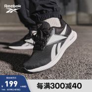 Reebok锐步官方夏男款ENERGYLUX轻便时尚潮流舒适休闲运动跑步鞋 FW4615_黑色/白色 42