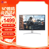 LG 27英寸 UHD 4K超高清 HDR400 IPS 适用PS5 设计师 广色域 微边 阅读模式 游戏 显示器 27UP600