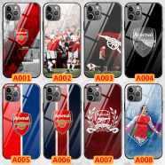 WENYAFF iPhone1514 12 11苹果13ProMax玻璃7/8P手机壳套XR篮足球星 阿森纳-足球男潮 高清玻璃壳硬-下单留言型号和图案编号给客服