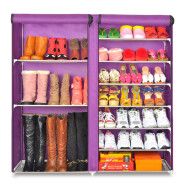 旺家星鞋柜简易多层鞋架防尘宿舍子大容量超薄玄关不是实木 紫色